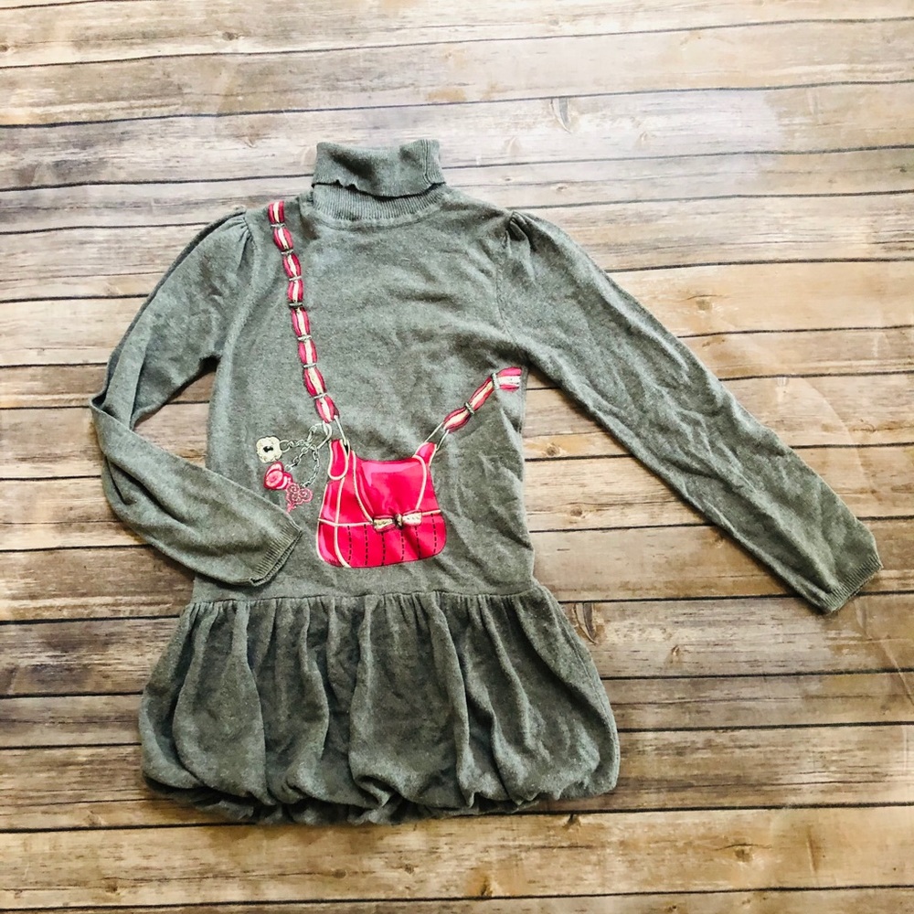 Girls cute gray longsleeve sweater! Size 10/12